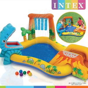 INTEX Dinosaur Play Center felfújható medence 249x191x109 cm 57444NP