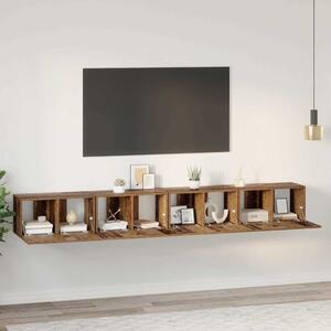 TV szekrény garnitúra 4 pcs Öreg fa 60 x 30 x 30 cm Faanyag