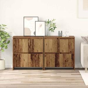 Oldalszekrények 2 pcs Régi fa 70 x 41 x 75 cm Faanyag