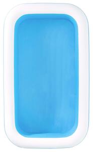 Bestway Family kék/fehér négyszögletes felfújható medence 262x175x51cm