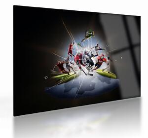 Kép - Sportolók (üvegen) (70x50 cm)