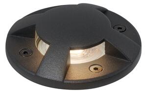 Modern fekete talajba süllyeszthető spotlámpa GU10 50mm 4-fényhatás IP65/IP67 - Cellar