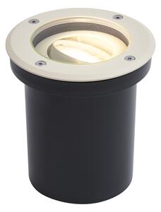 Modern bézs színű földbe süllyeszthető spotlámpa GU10 50mm állítható IP65 - Delux