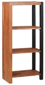 Könyvszekrény Barna, Fekete 50 x 30 x 110 cm Tömör Akácfa
