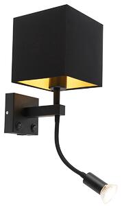 Okos fali lámpa fekete USB-vel, Wi-Fi-vel, A60 és GU10 foglalattal - Zeno