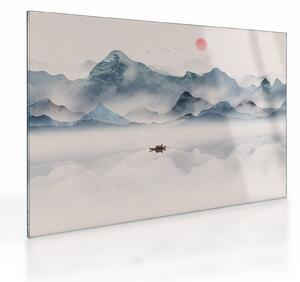Kép - Kék-hegyi völgy (üvegen) (70x50 cm)