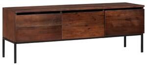 Média tárolószekrények és állványok mézbarna 110 x 30 x 36 cm