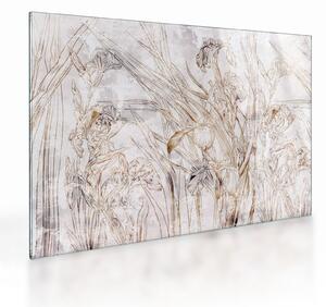 Kép - íriszek (üvegen) (70x50 cm)