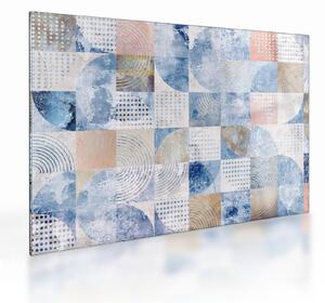 Kép - Geometrikus formák a falon (üvegen) (70x50 cm)