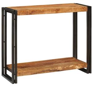 Konzolasztal Barna 90 x 33 x 75 cm Tömör nyers mangófa