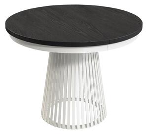 Asztal Stanton 150, 77cm, Fekete, Fehér