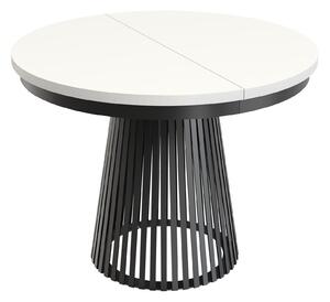 Asztal Stanton 151, 77cm, Fekete, Fehér