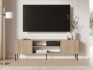 TV-állvány Merevai 104, Laminált forgácslap, 60x183x40cm, Tölgy