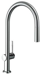 Mosogató csaptelep Hansgrohe Talis kihúzható zuhannyal króm 72803000