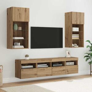 TV Fali Egységek LED-del 5 pcs Artisan tölgy 40,5 x 30 x 90 cm