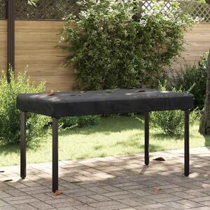 VidaXL Asztal Fedő Egyszínű Fekete 142 x 82 x 15 cm szövet