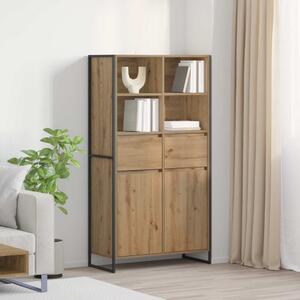 Széf fiókkal 2 pcs Művészi tölgy 81 x 36 x 150.5 cm Faanyag