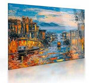 Kép - Cable Car, San Francisco (üvegen) (70x50 cm)