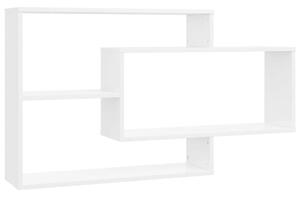 Magasfényű fehér forgácslap fali polcok 104 x 20 x 58,5 cm