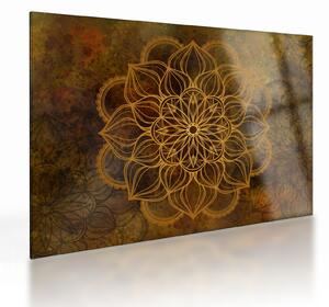Kép - Az öröm mandala (üvegen) (70x50 cm)