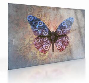 Kép - Steampunk pillangó (üvegen) (70x50 cm)