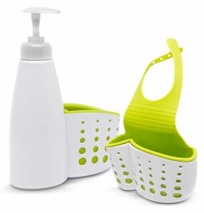Fürdőszobai / konyhai eszköztartó (pumpás flakonnal)