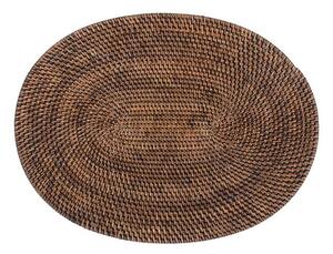 Barna rattan tányéralátét, 30 x 40 cm - Tiseco Home Studio
