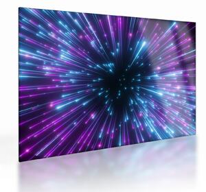Kép - Neon tér (üvegen) (70x50 cm)