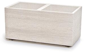 Madera Case ECO Wood Osztott Kültéri Virágtartó Láda Fehér 77 cm