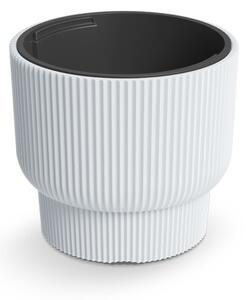 Milly Bordázott Kültéri Virágtartó Fehér 39,5 cm DBMLR400-S449