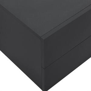 Éjjeliszekrény 40x29x30 cm 2 fiókkal, fekete