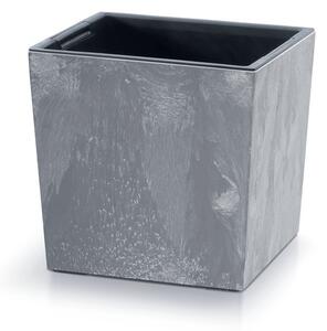 Urbi Square Alacsony Beton Hatású Virágtartó - Marengo - 29,5 cm