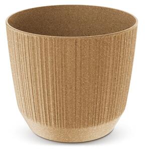 Ryfo ECO Wood Környezetbarát Bordázott Kaspó Natúr 10,7 cm