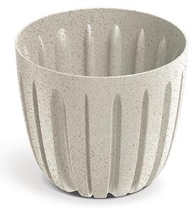 Wario ECO Wood Bordázott Kaspó Fehér 168mm