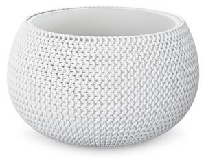 Splofy Bowl Kötött Mintázatú Virágtartó Fehér 37 cm