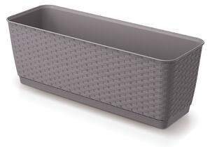 Ratolla Case P Rattan Hatású Virágláda Mokka 49 cm