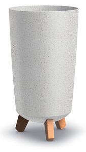 Gracia Tubus Slim ECO Wood Kaspó Fehér 19,5 cm