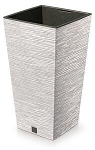 Furu Square ECO Wood Négyzetes Virágcserép Fehér 24 cm