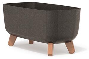 Gracia Case ECO Wood Téglalap Alakú Virágtartó Kávébarna 39 cm