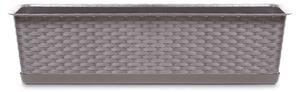 Ratolla Case P Rattan Hatású Balkonláda Mokka 58,7 cm