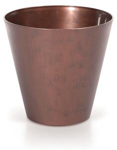 Tubus Corten Kültéri Virágcserép Rozsdabarna Acélból 40 cm
