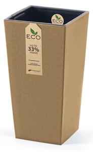 Urbi Square ECO Fa-kompozit Kaspó Természetes Homok 29,5 cm