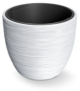 Furu Elegance Bordázott Kaspó Fehér 35 cm