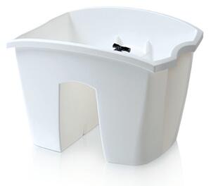 Crown Erkély Virágtartó Fehér 24 cm