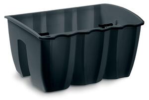Crown Erkélyrögzítős Virágtartó Antracit 39 cm