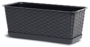 Ratolla Case P Műanyag Balkonláda Umbra Rattan Hatású 49 cm