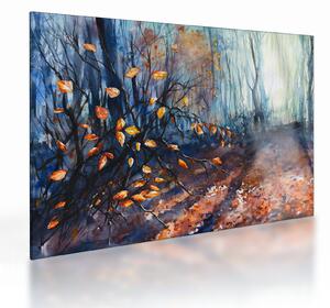Kép - Az őszi nap sugarai (üvegen) (70x50 cm)