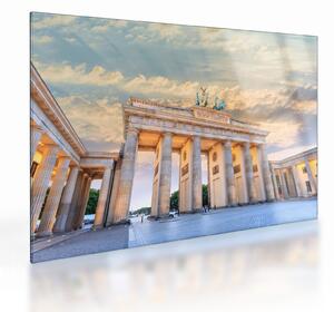 Kép - Brandenburgi kapu, Berlin, Németország (üvegen) (70x50 cm)