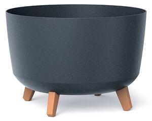 Gracia ECO Wood Antracit Kaspó Fa Lábakkal 39 cm