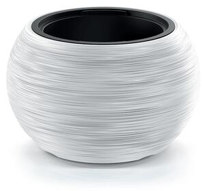 Furu Bowl Gömbölyű Kaspó Fehér 44 cm Bordázott